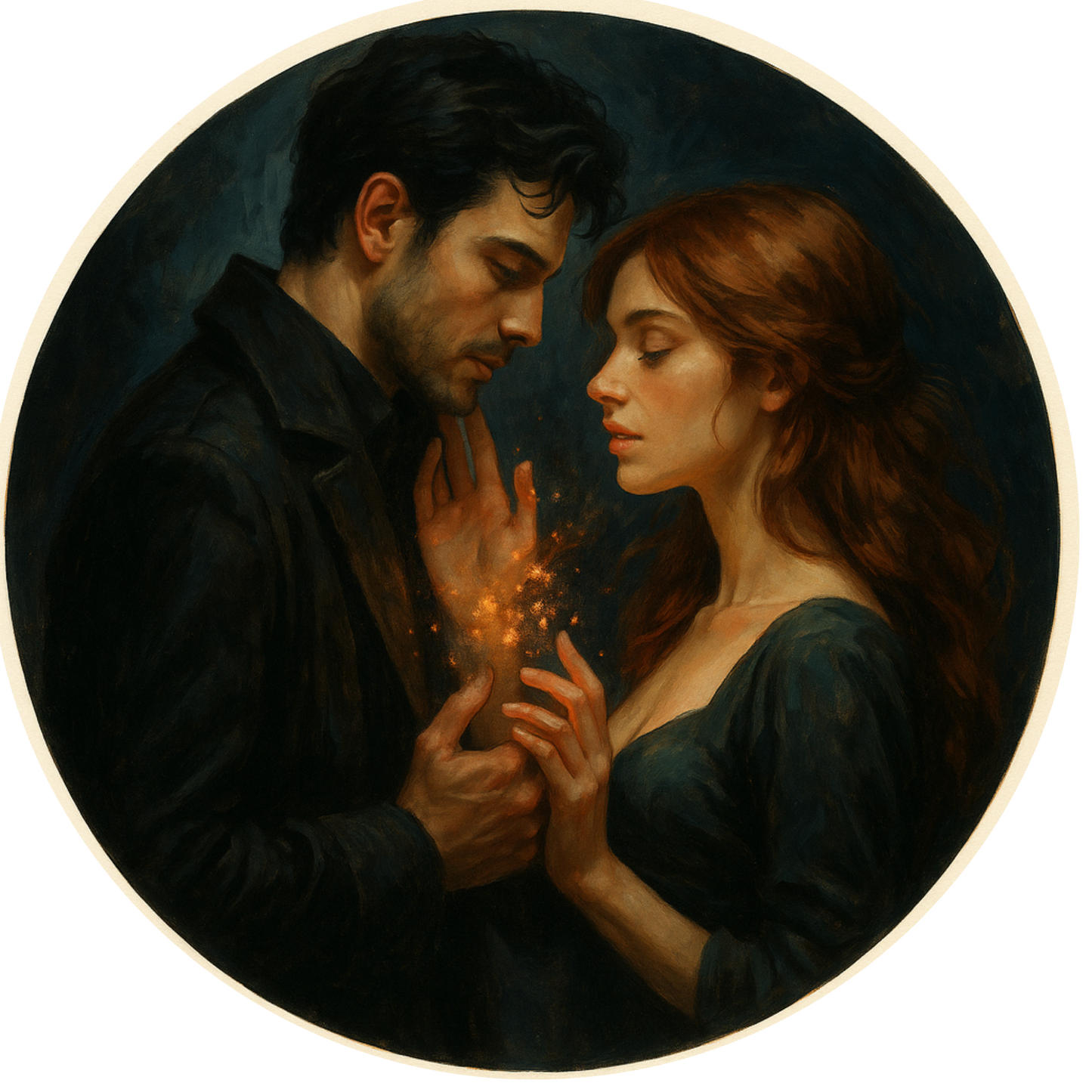 Tortenaufleger "Dark Romance & BookTok" – Essbares Fondantbild (rund ∅ 20 cm) Mein Shop