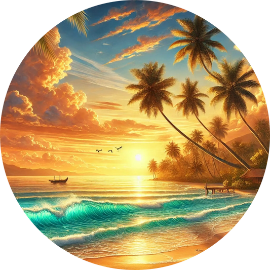 Tortenaufleger Natur & Jahreszeiten – Essbares Fondantbild (Erwachsene, rund ∅ 20 cm) - Tisch&Torte