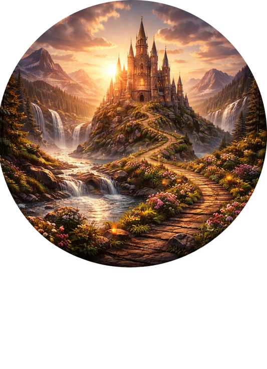 Tortenaufleger „Filmwelten“, Kino-inspirierte Tortenaufleger – Essbares Fondantbild (rund ∅ 20 cm) Mein Shop