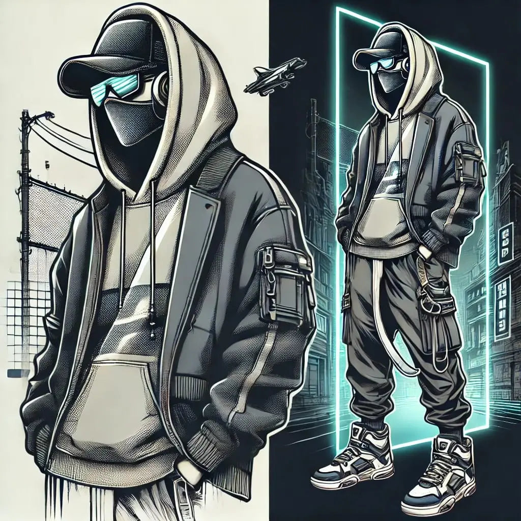 Zwei Jugendliche im Urban Look – Zwei Kids in Hoodies vor Graffiti-Wand mit Streetstyle-Vibe.