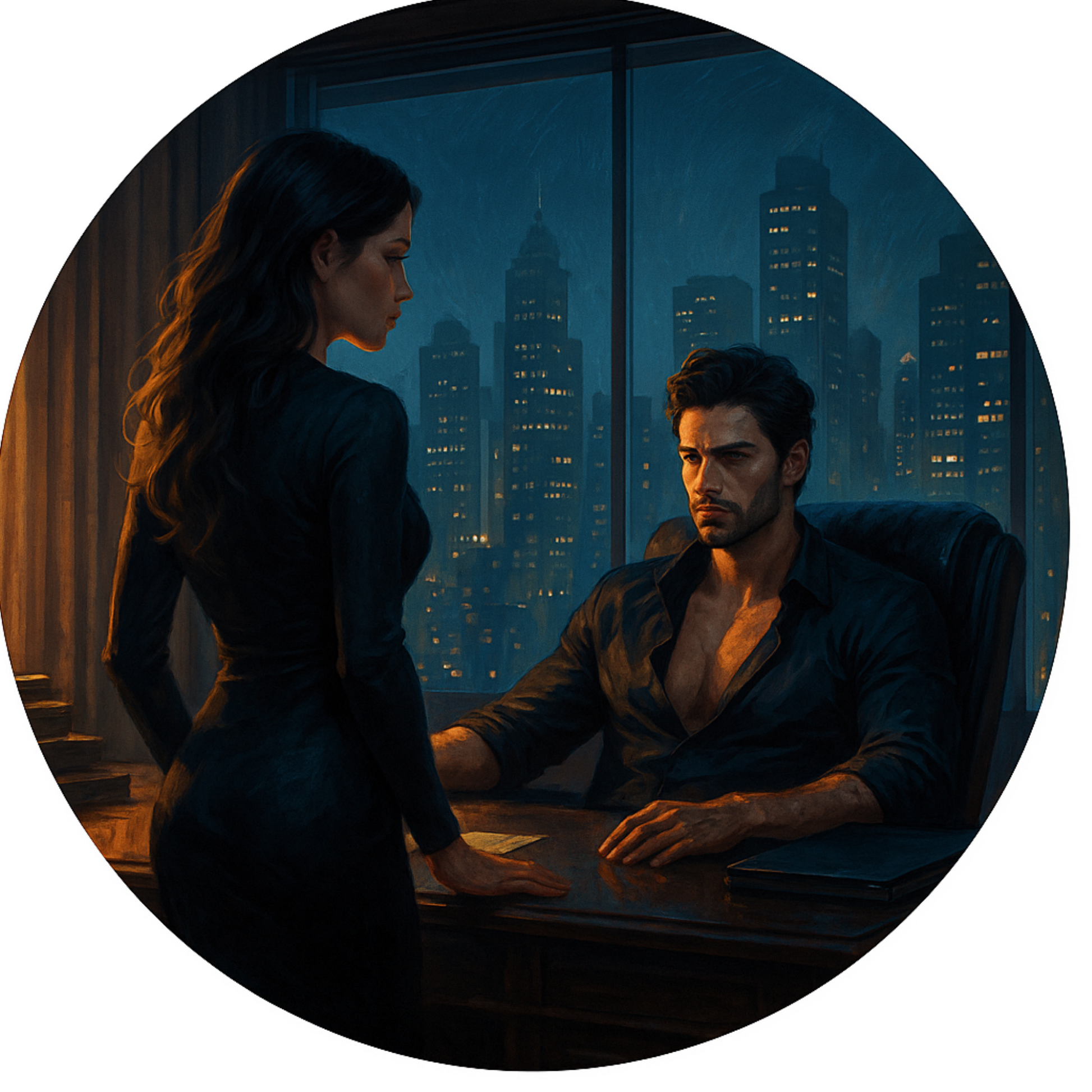 Tortenaufleger "Dark Romance & BookTok" – Essbares Fondantbild (rund ∅ 20 cm) Mein Shop