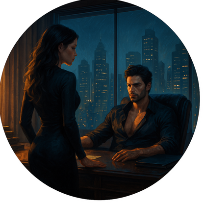 Tortenaufleger "Dark Romance & BookTok" – Essbares Fondantbild (rund ∅ 20 cm) Mein Shop