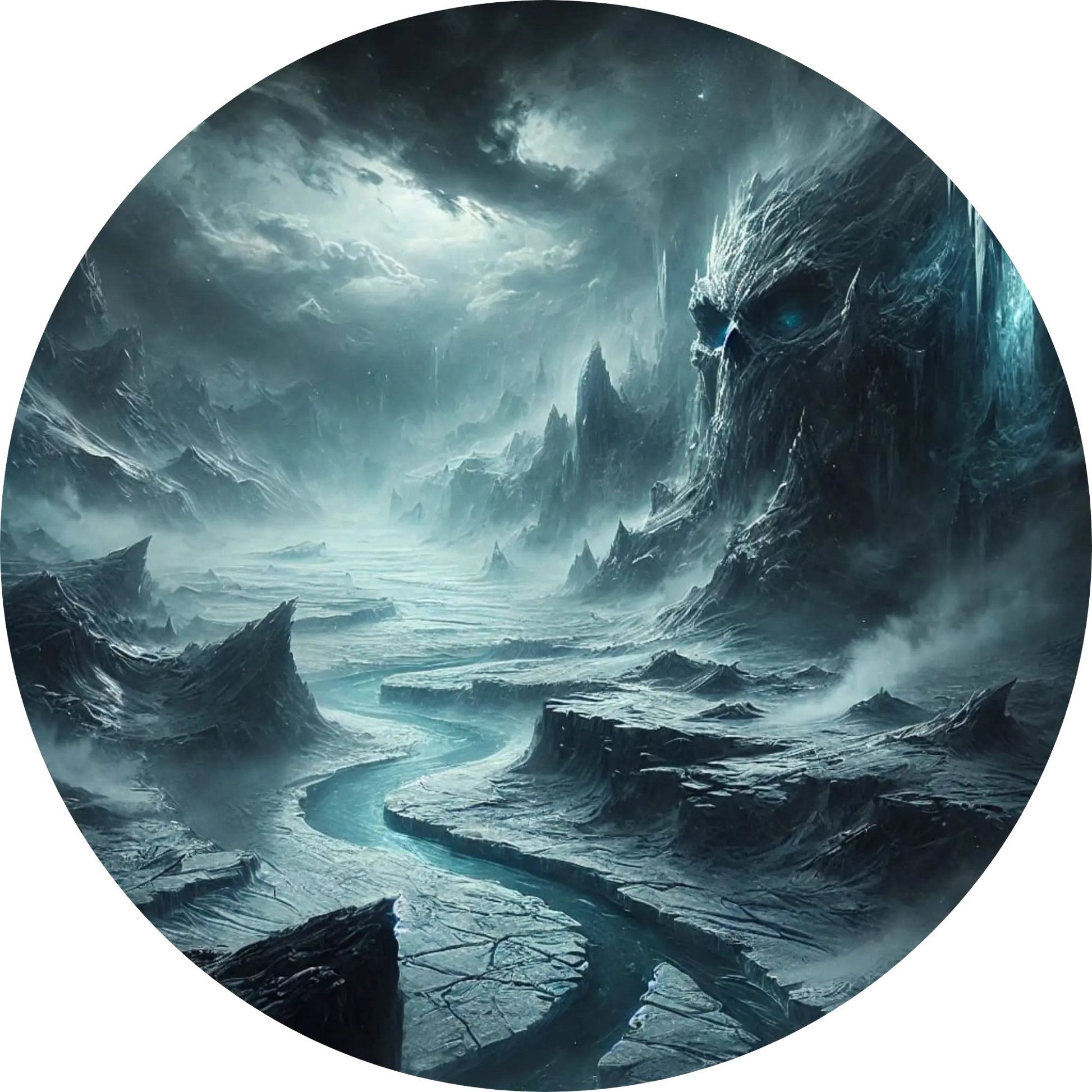 Tortenaufleger Nordische Mythologie – Essbares Fondantbild (Erwachsene, rund ∅ 20 cm) - Tisch&Torte