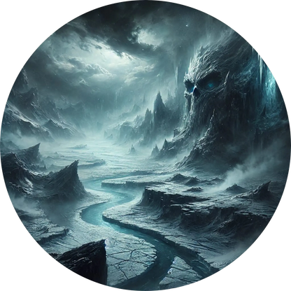 Tortenaufleger Nordische Mythologie – Essbares Fondantbild (Erwachsene, rund ∅ 20 cm) - Tisch&Torte