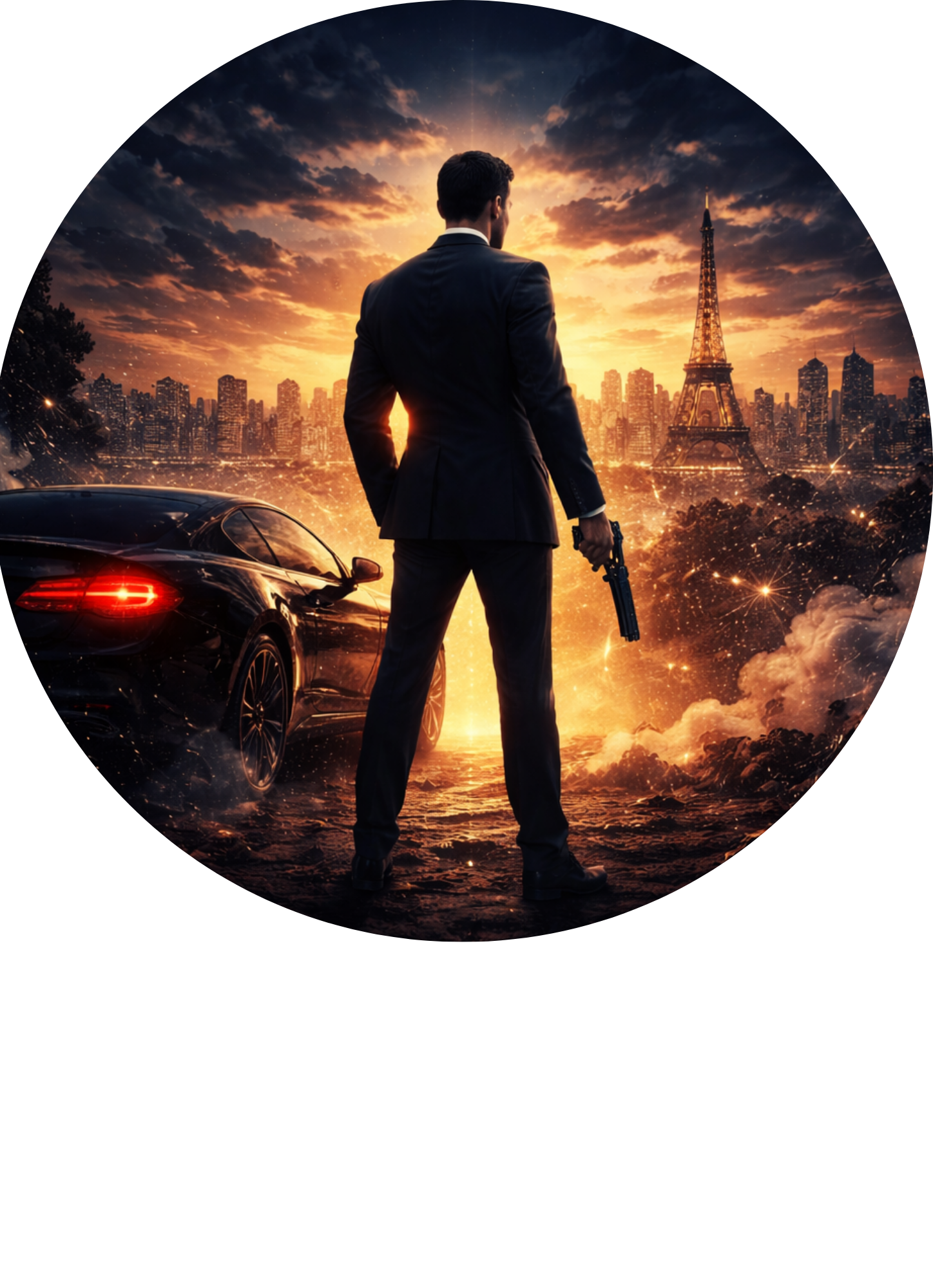 Tortenaufleger „Filmwelten“, Kino-inspirierte Tortenaufleger – Essbares Fondantbild (rund ∅ 20 cm) Mein Shop