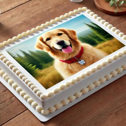 Tortenaufleger mit Wunschmotiv – Individuelles Fondantbild (rund ∅ 20 cm oder DIN A4) - Tisch&Torte