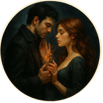 Tortenaufleger "Dark Romance & BookTok" – Essbares Fondantbild (rund ∅ 20 cm) Mein Shop