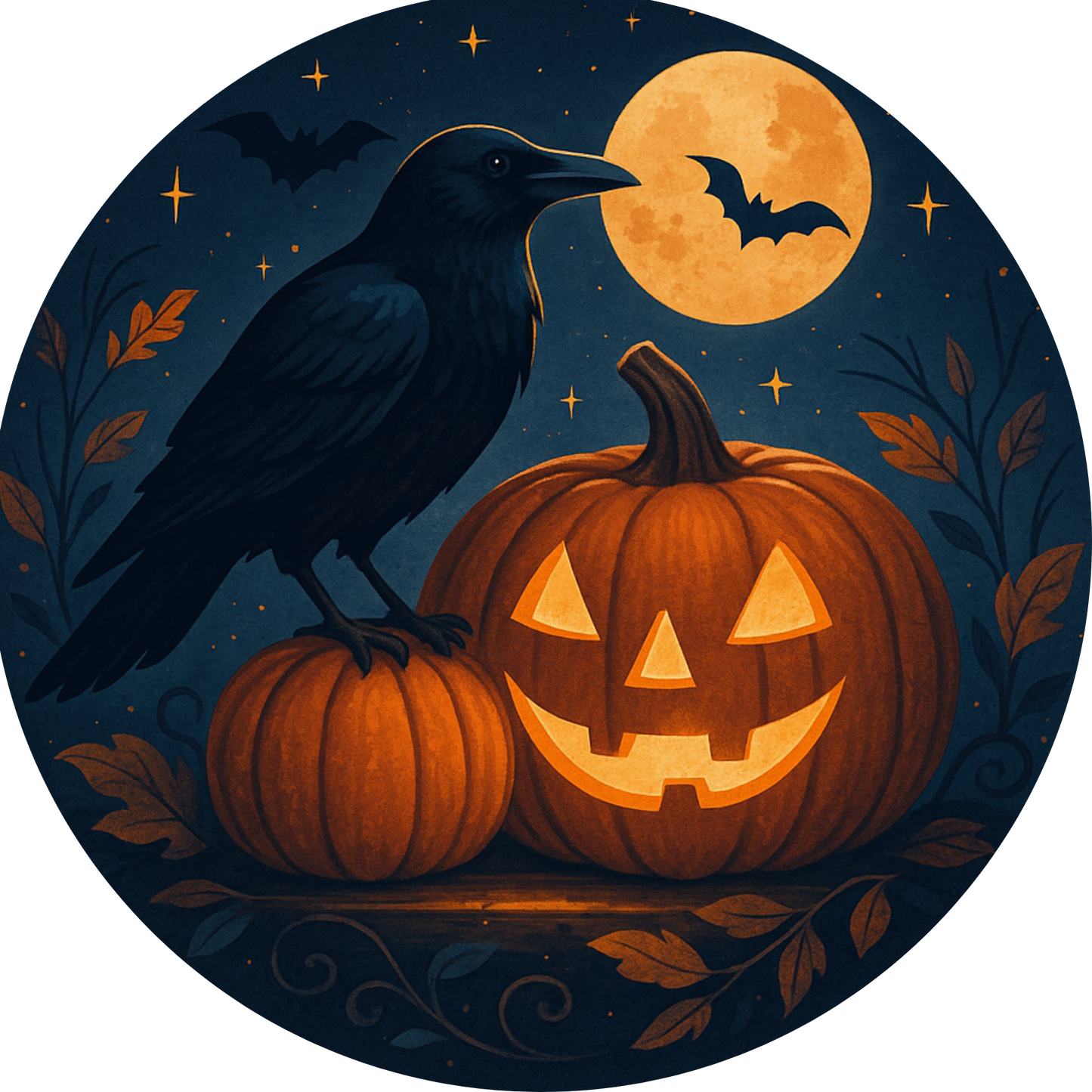 Tortenaufleger Halloween – Essbares Fondantbild (rund ∅ 20 cm) Mein Shop