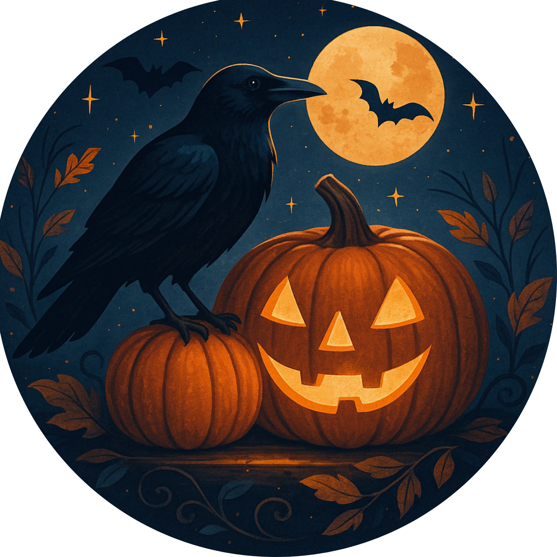 Tortenaufleger Halloween – Essbares Fondantbild (rund ∅ 20 cm) Mein Shop