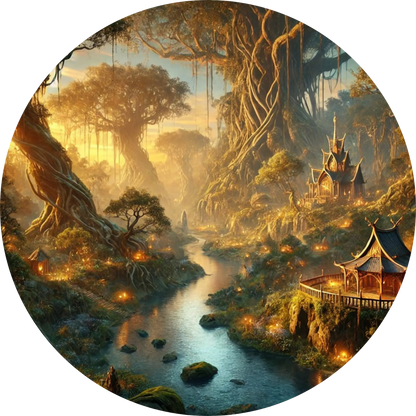 Tortenaufleger Nordische Mythologie – Essbares Fondantbild (Erwachsene, rund ∅ 20 cm) - Tisch&Torte