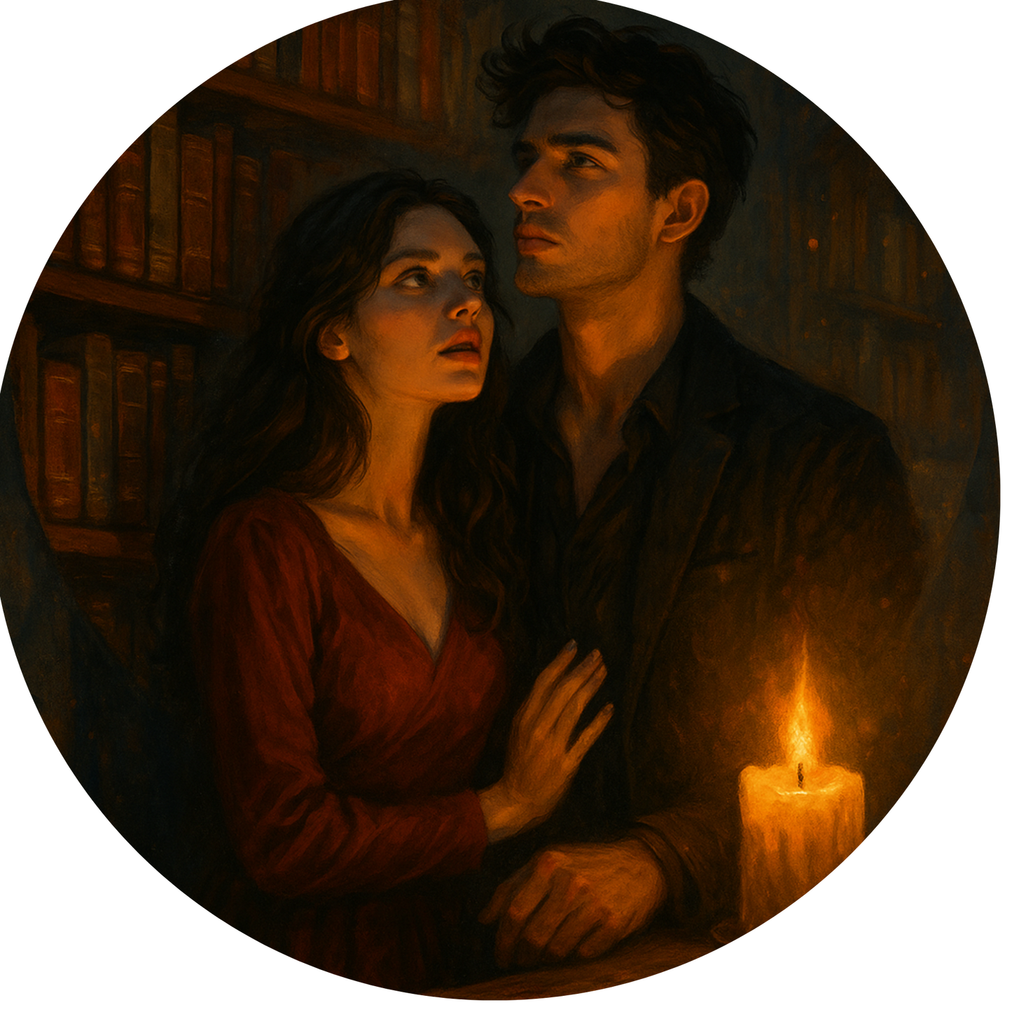 Tortenaufleger "Dark Romance & BookTok" – Essbares Fondantbild (rund ∅ 20 cm) Mein Shop