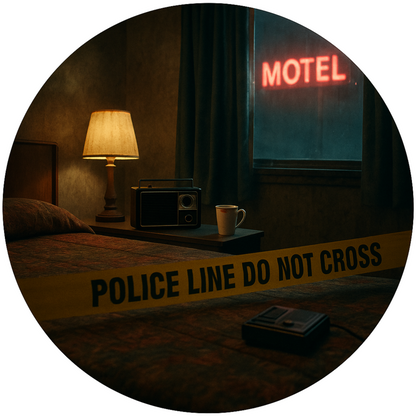 Tortenaufleger „True Crime & Crime“ – Essbares Fondantbild (rund ∅ 20 cm) Mein Shop