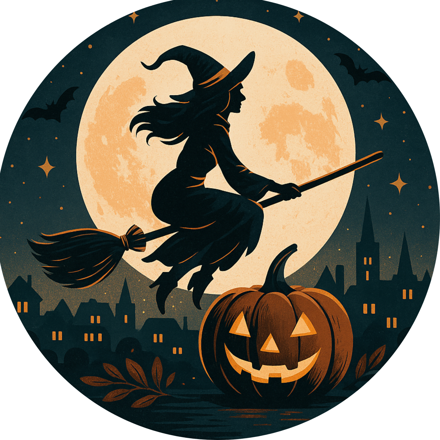 Tortenaufleger Halloween – Essbares Fondantbild (rund ∅ 20 cm) Mein Shop