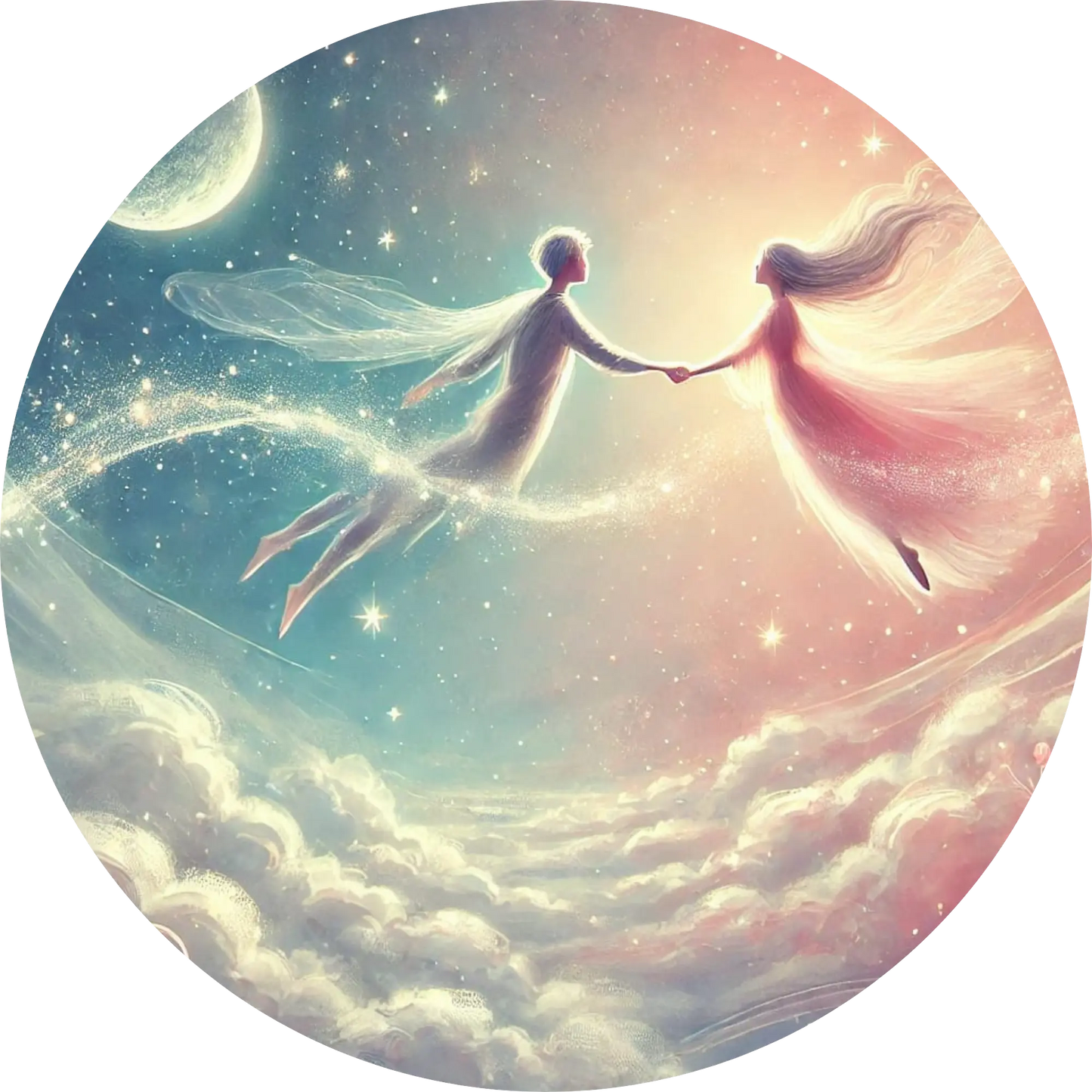 Tortenaufleger Romantik – Essbares Fondantbild (Erwachsene, rund ∅ 20 cm) - Tisch&Torte