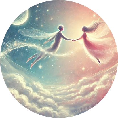 Tortenaufleger Romantik – Essbares Fondantbild (Erwachsene, rund ∅ 20 cm) - Tisch&Torte