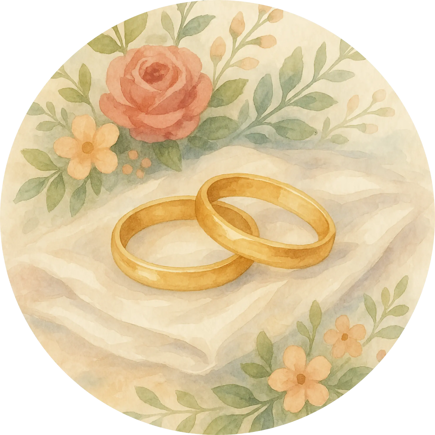 Tortenaufleger Hochzeit, Verlobung & zum Hochzeitstag – Essbares Fondantbild (Erwachsene, rund ∅ 20 cm) - Tisch&Torte