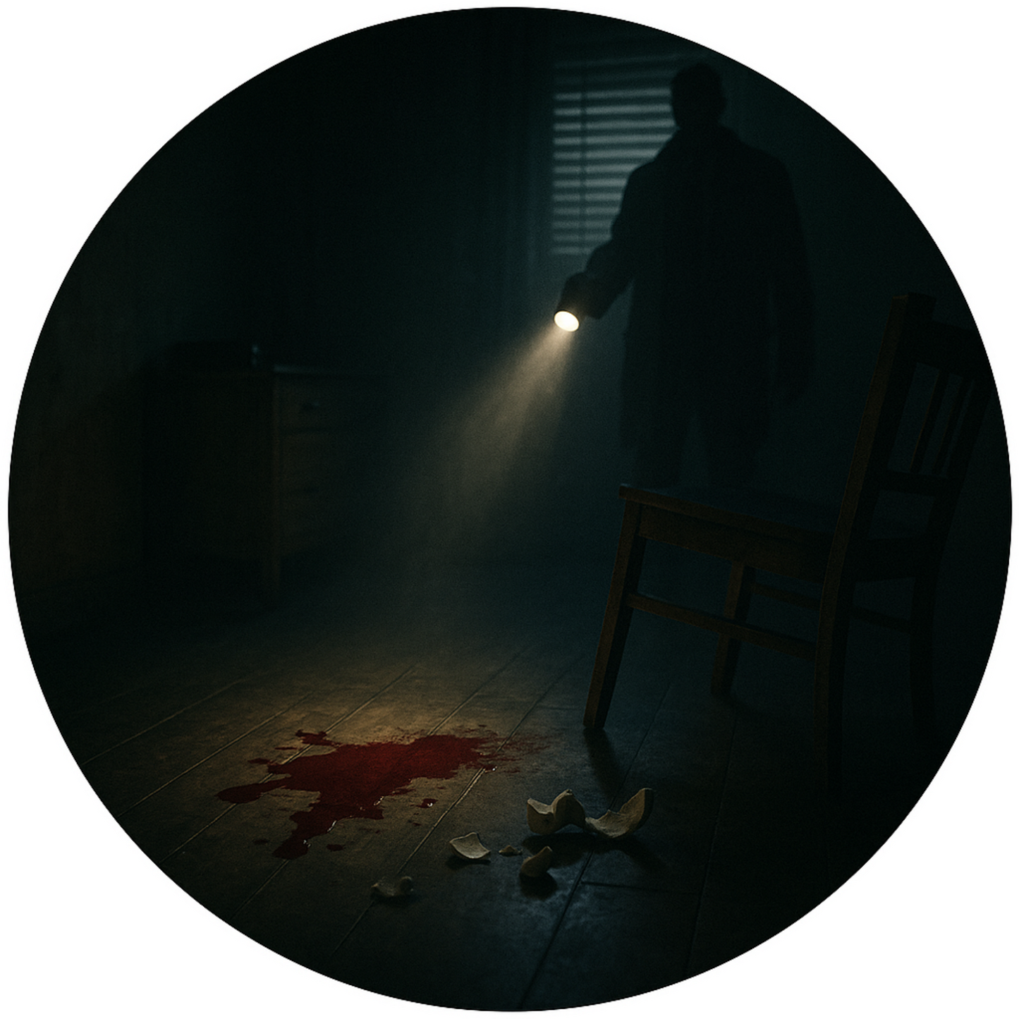 Tortenaufleger „True Crime & Crime“ – Essbares Fondantbild (rund ∅ 20 cm) Mein Shop