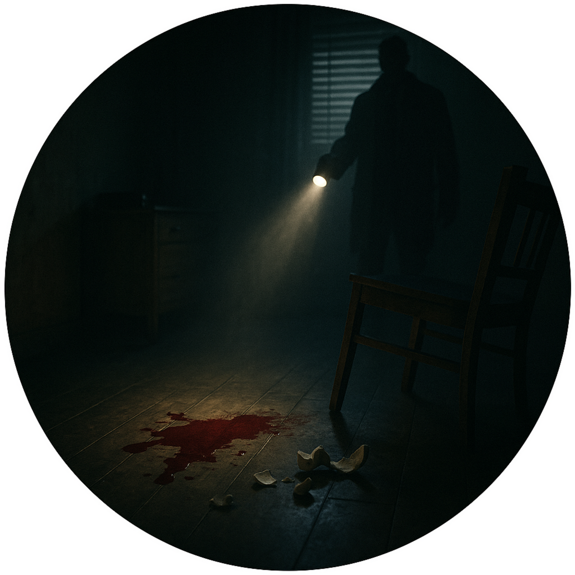 Tortenaufleger „True Crime & Crime“ – Essbares Fondantbild (rund ∅ 20 cm) Mein Shop