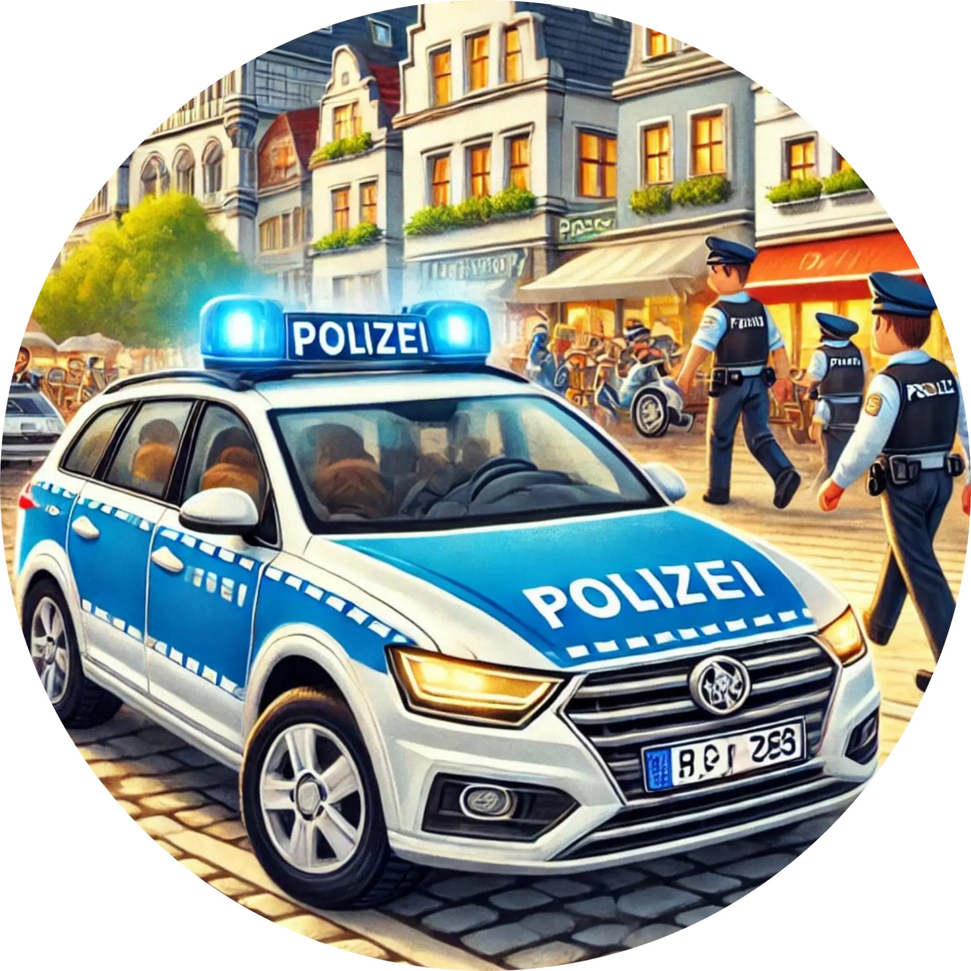 Tortenaufleger Fahrzeuge – Essbares Fondantbild (Kinder & Teenies, rund ∅ 20 cm) - Tisch&Torte