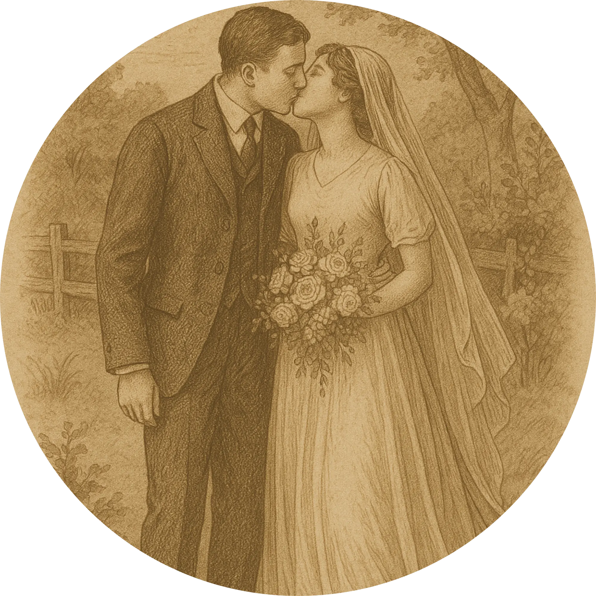 Tortenaufleger Hochzeit, Verlobung & zum Hochzeitstag – Essbares Fondantbild (Erwachsene, rund ∅ 20 cm) - Tisch&Torte