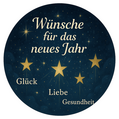 Tortenaufleger „Silvester“ – Essbares Fondantbild (rund ∅ 20 cm) Mein Shop