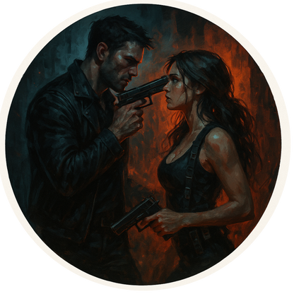 Tortenaufleger "Dark Romance & BookTok" – Essbares Fondantbild (rund ∅ 20 cm) Mein Shop