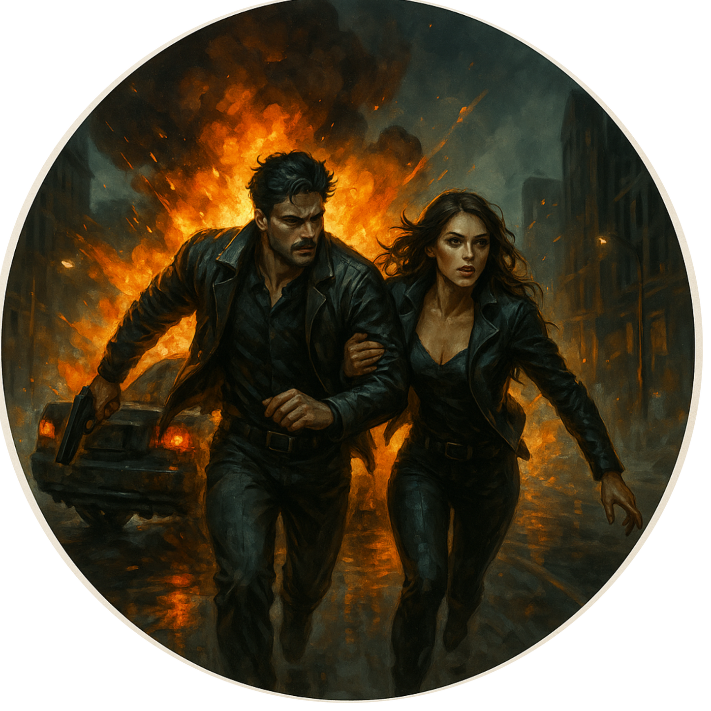 Tortenaufleger "Dark Romance & BookTok" – Essbares Fondantbild (rund ∅ 20 cm) Mein Shop