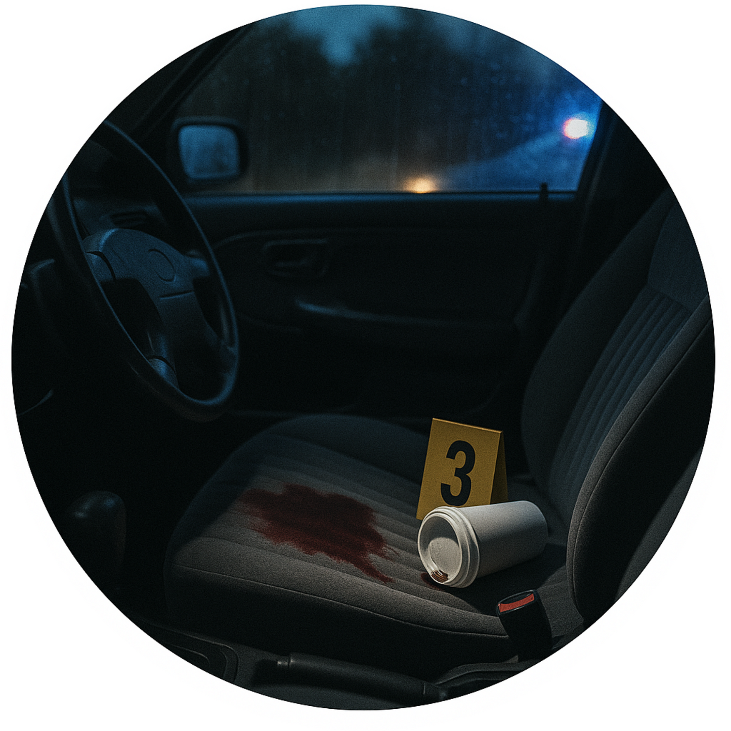 Tortenaufleger „True Crime & Crime“ – Essbares Fondantbild (rund ∅ 20 cm) Mein Shop