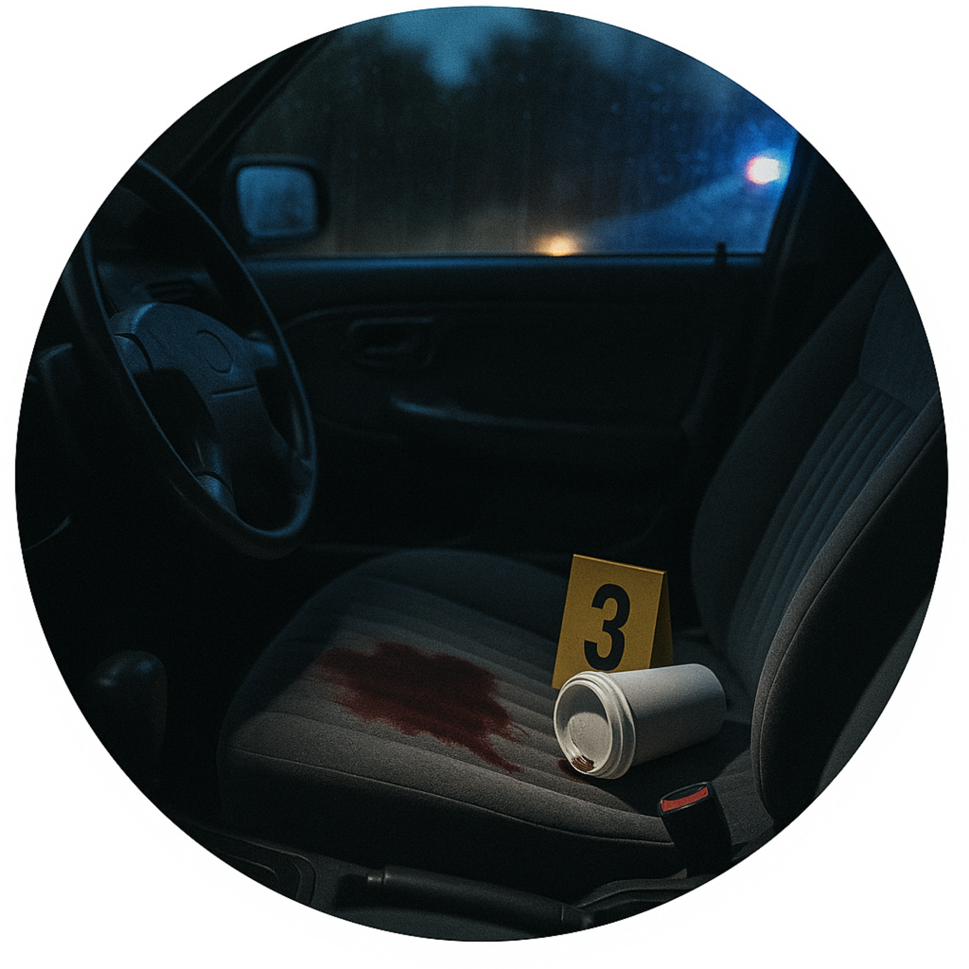 Tortenaufleger „True Crime & Crime“ – Essbares Fondantbild (rund ∅ 20 cm) Mein Shop