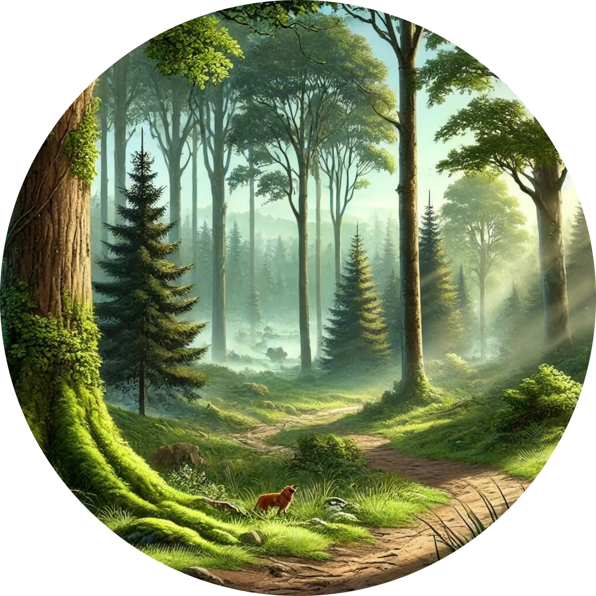 Tortenaufleger Natur & Jahreszeiten – Essbares Fondantbild (Erwachsene, rund ∅ 20 cm) - Tisch&Torte