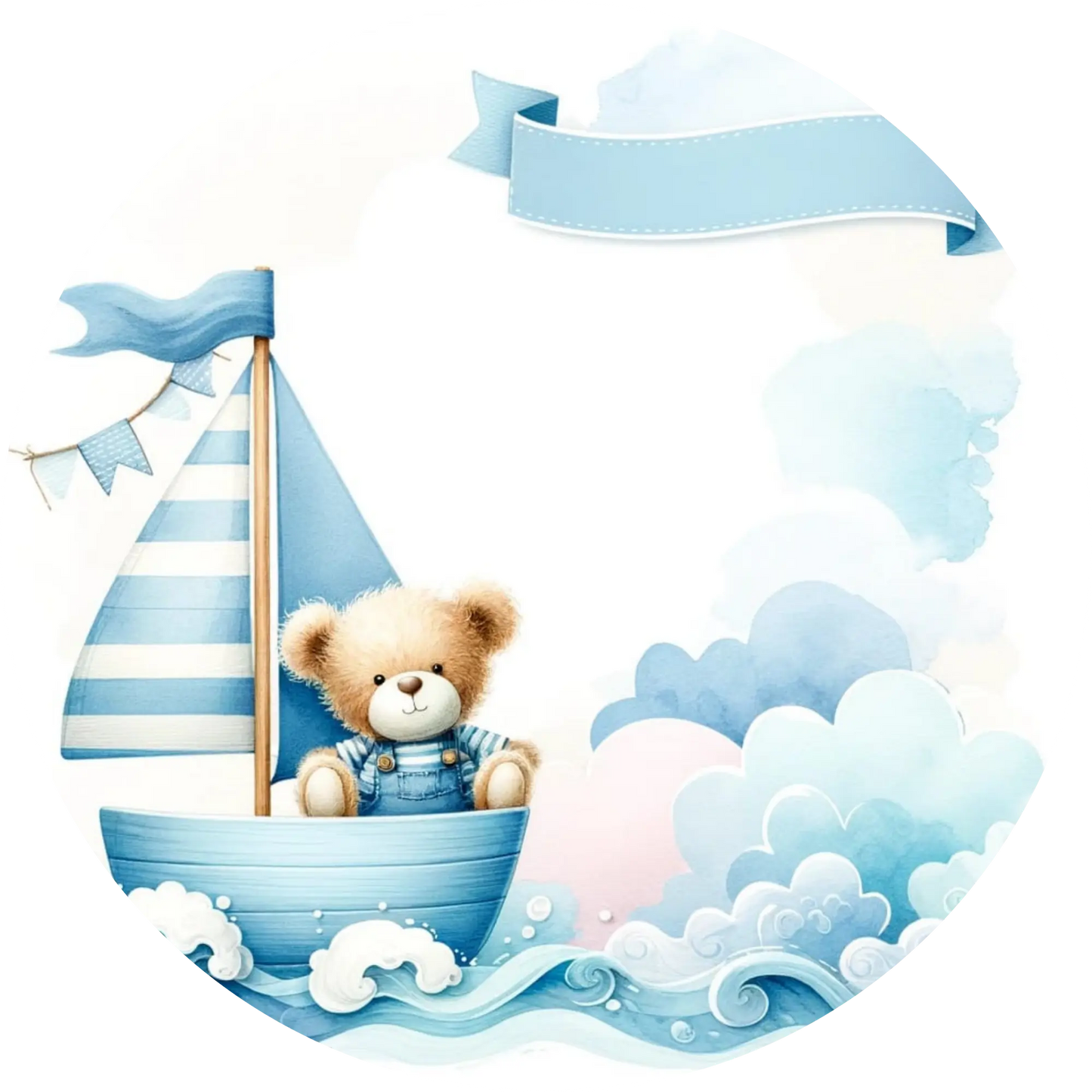 Tortenaufleger Schwangerschaft & Baby – Essbares Fondantbild (Erwachsene, rund ∅ 20 cm) - Tisch&Torte