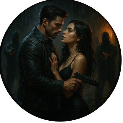 Tortenaufleger "Dark Romance & BookTok" – Essbares Fondantbild (rund ∅ 20 cm) Mein Shop