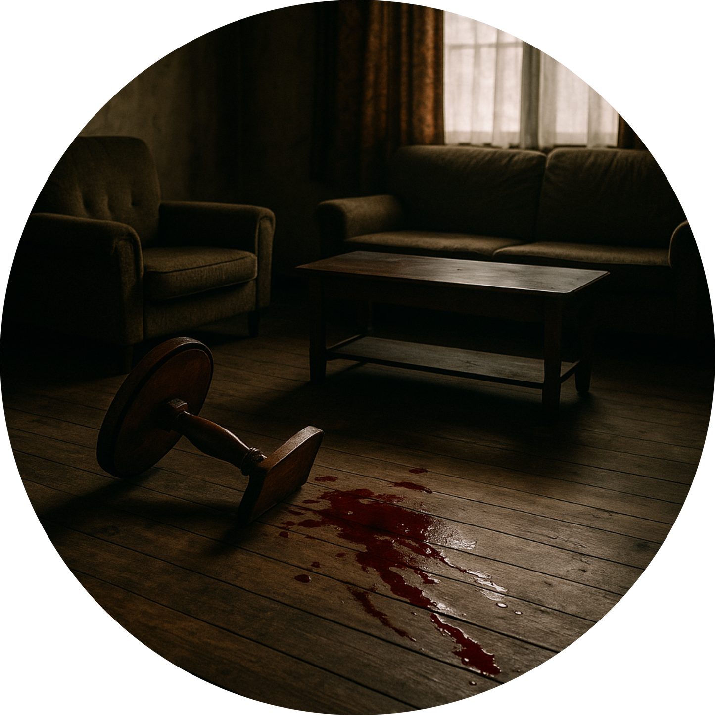 Tortenaufleger „True Crime & Crime“ – Essbares Fondantbild (rund ∅ 20 cm) Mein Shop