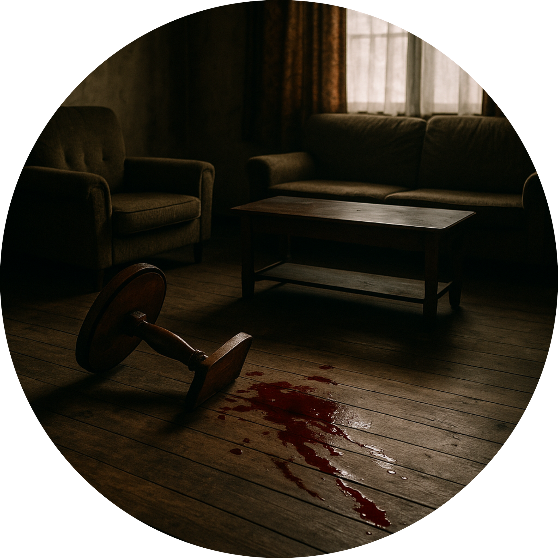 Tortenaufleger „True Crime & Crime“ – Essbares Fondantbild (rund ∅ 20 cm) Mein Shop