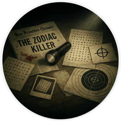 Tortenaufleger „True Crime & Crime“ – Essbares Fondantbild (rund ∅ 20 cm) Mein Shop