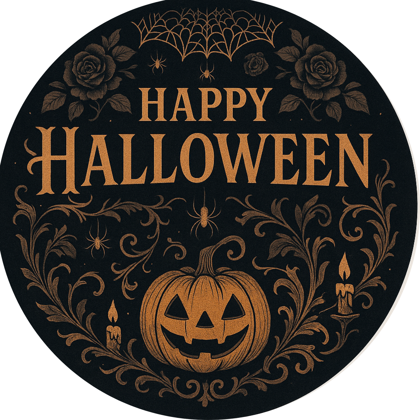 Tortenaufleger Halloween – Essbares Fondantbild (rund ∅ 20 cm) Mein Shop