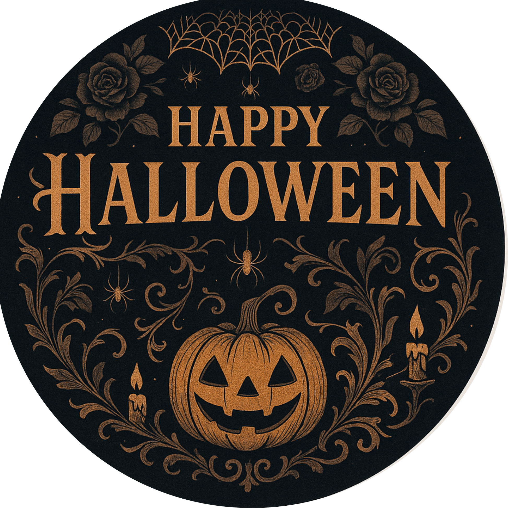 Tortenaufleger Halloween – Essbares Fondantbild (rund ∅ 20 cm) Mein Shop