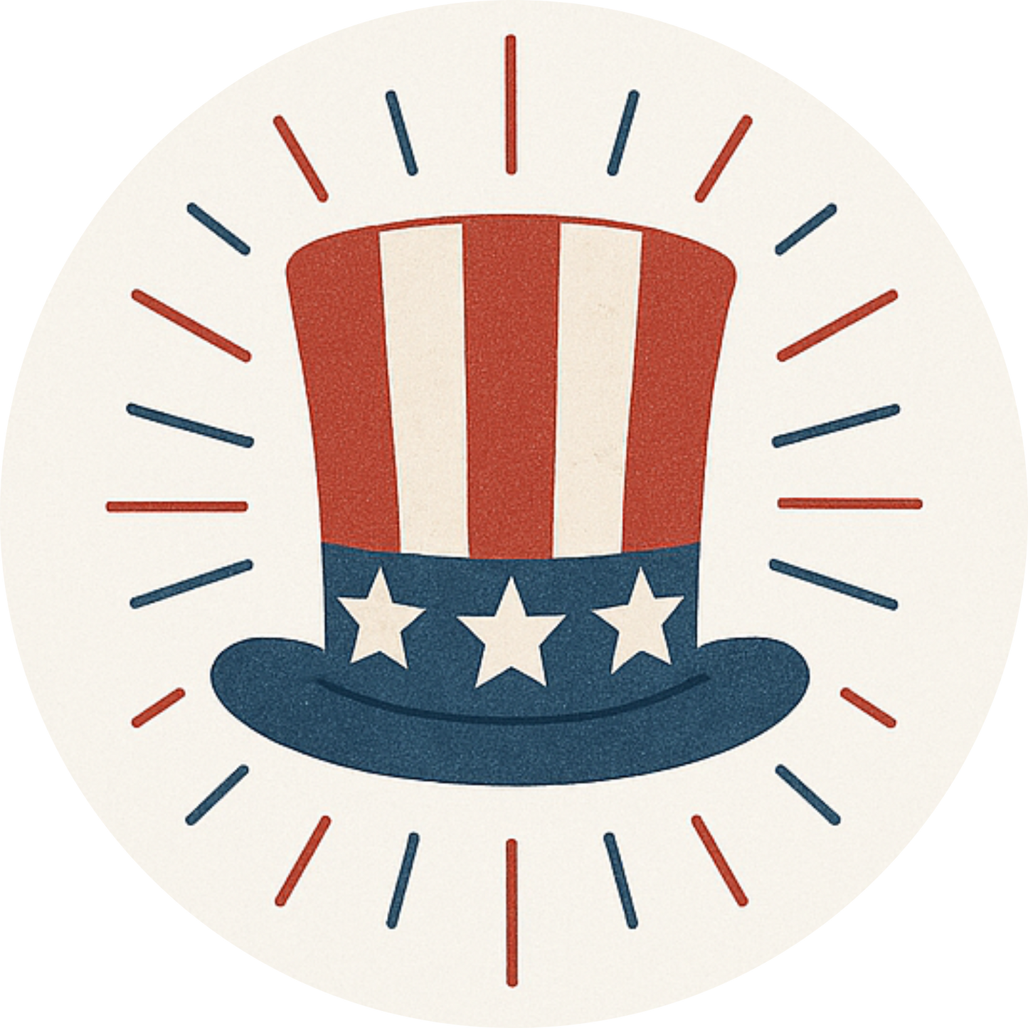 Tortenaufleger 4th of July – Essbares Fondantbild (Erwachsene, rund ∅ 20 cm) Mein Shop