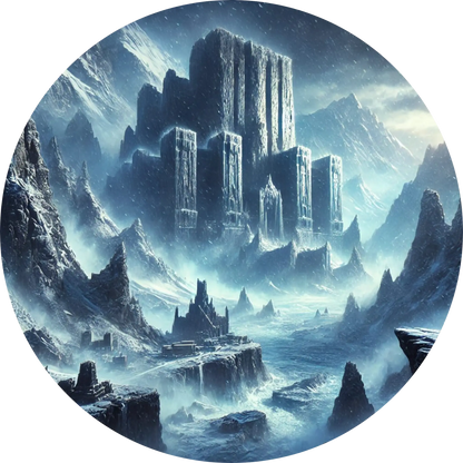 Tortenaufleger Nordische Mythologie – Essbares Fondantbild (Erwachsene, rund ∅ 20 cm) - Tisch&Torte