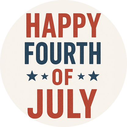 Tortenaufleger 4th of July – Essbares Fondantbild (Erwachsene, rund ∅ 20 cm) Mein Shop