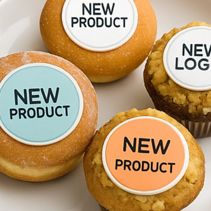 Muffinaufleger XXL mit eigenem Foto – 6er Set | Essbare Fotomotive ∅ 7,6 cm Mein Shop