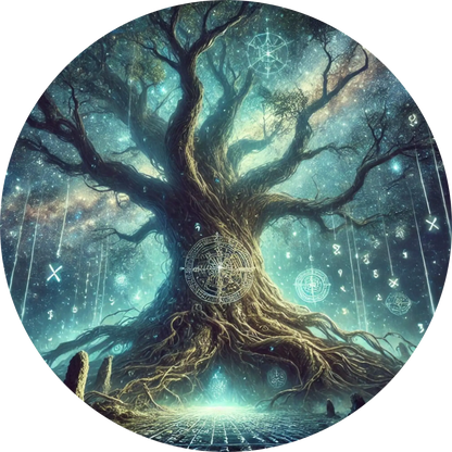 Tortenaufleger Nordische Mythologie – Essbares Fondantbild (Erwachsene, rund ∅ 20 cm) - Tisch&Torte