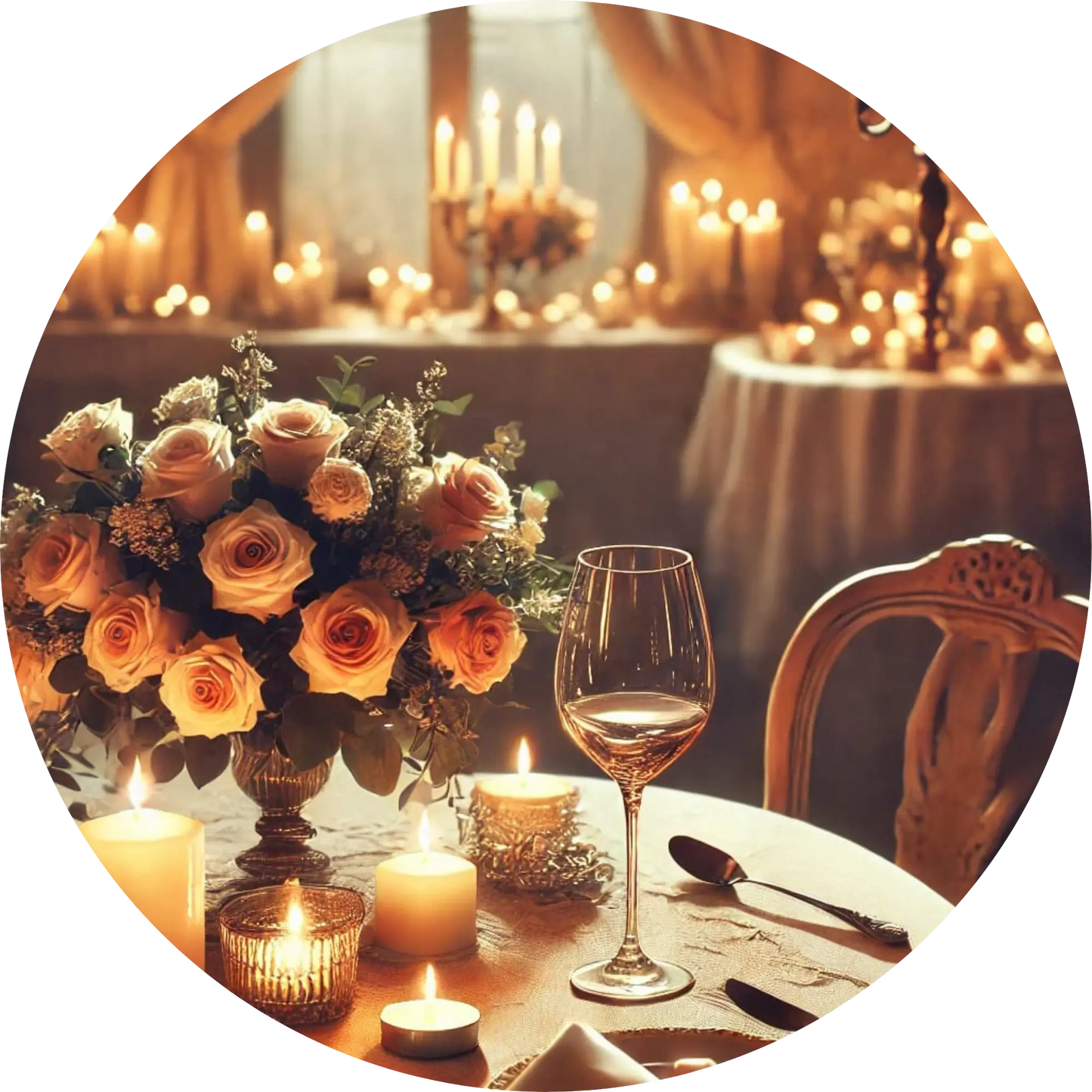 Tortenaufleger Hochzeit, Verlobung & zum Hochzeitstag – Essbares Fondantbild (Erwachsene, rund ∅ 20 cm) - Tisch&Torte