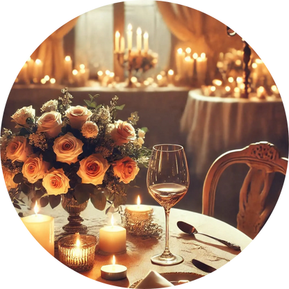 Tortenaufleger Hochzeit, Verlobung & zum Hochzeitstag – Essbares Fondantbild (Erwachsene, rund ∅ 20 cm) - Tisch&Torte