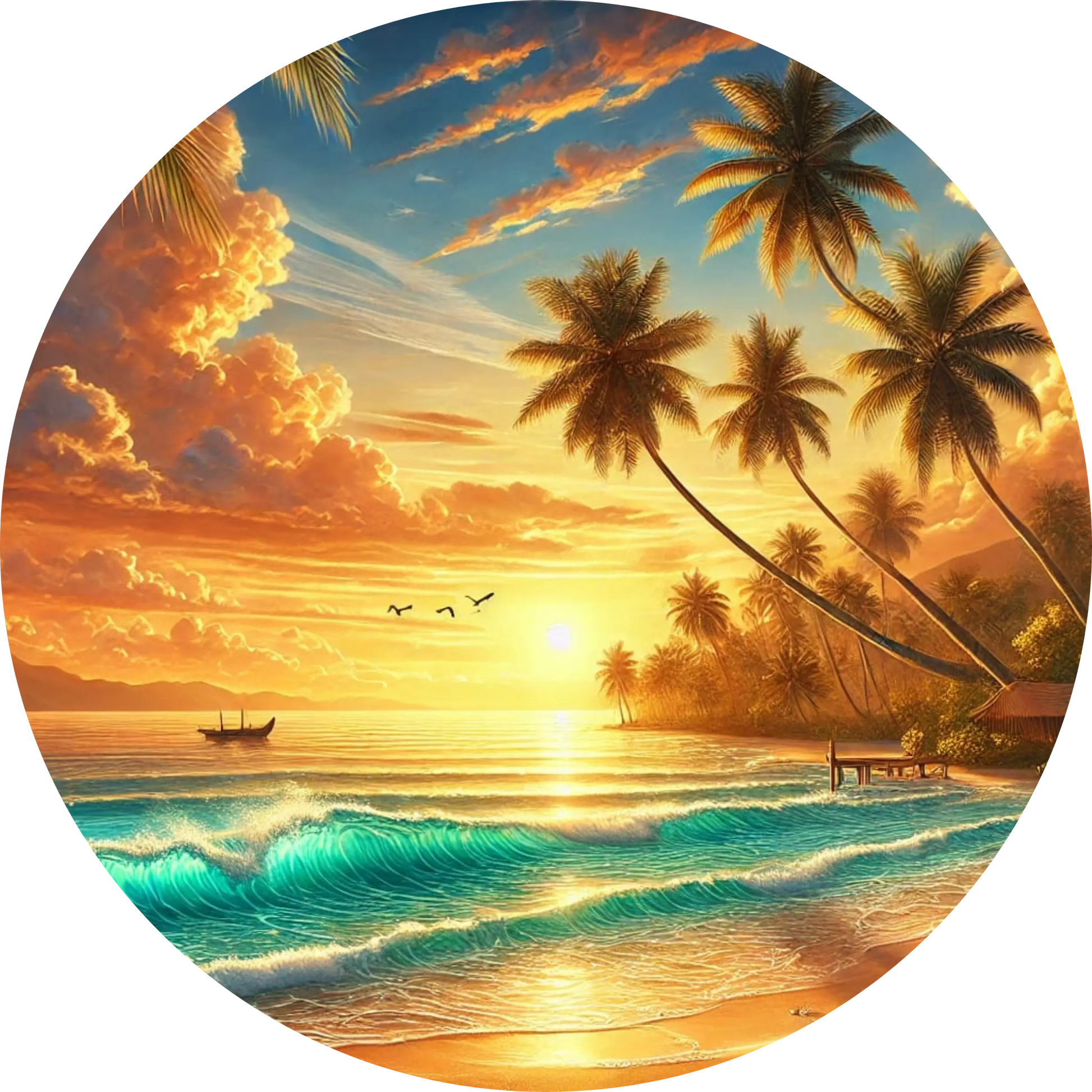 Tortenaufleger Natur & Jahreszeiten – Essbares Fondantbild (Erwachsene, rund ∅ 20 cm) - Tisch&Torte