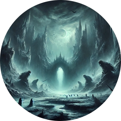 Tortenaufleger Nordische Mythologie – Essbares Fondantbild (Erwachsene, rund ∅ 20 cm) - Tisch&Torte