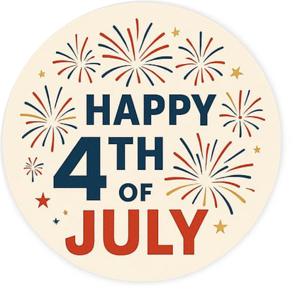 Tortenaufleger 4th of July – Essbares Fondantbild (Erwachsene, rund ∅ 20 cm) Mein Shop