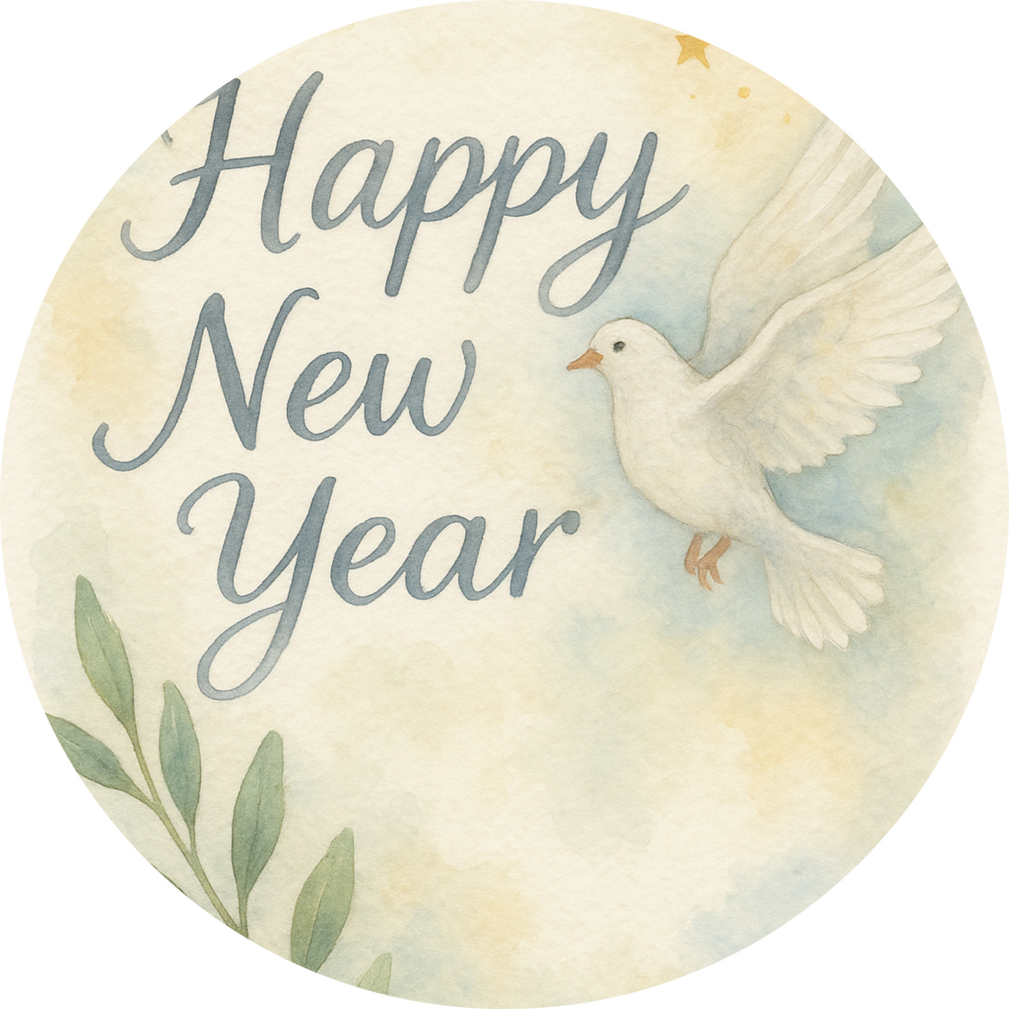 Tortenaufleger „Silvester“ – Essbares Fondantbild (rund ∅ 20 cm) Mein Shop