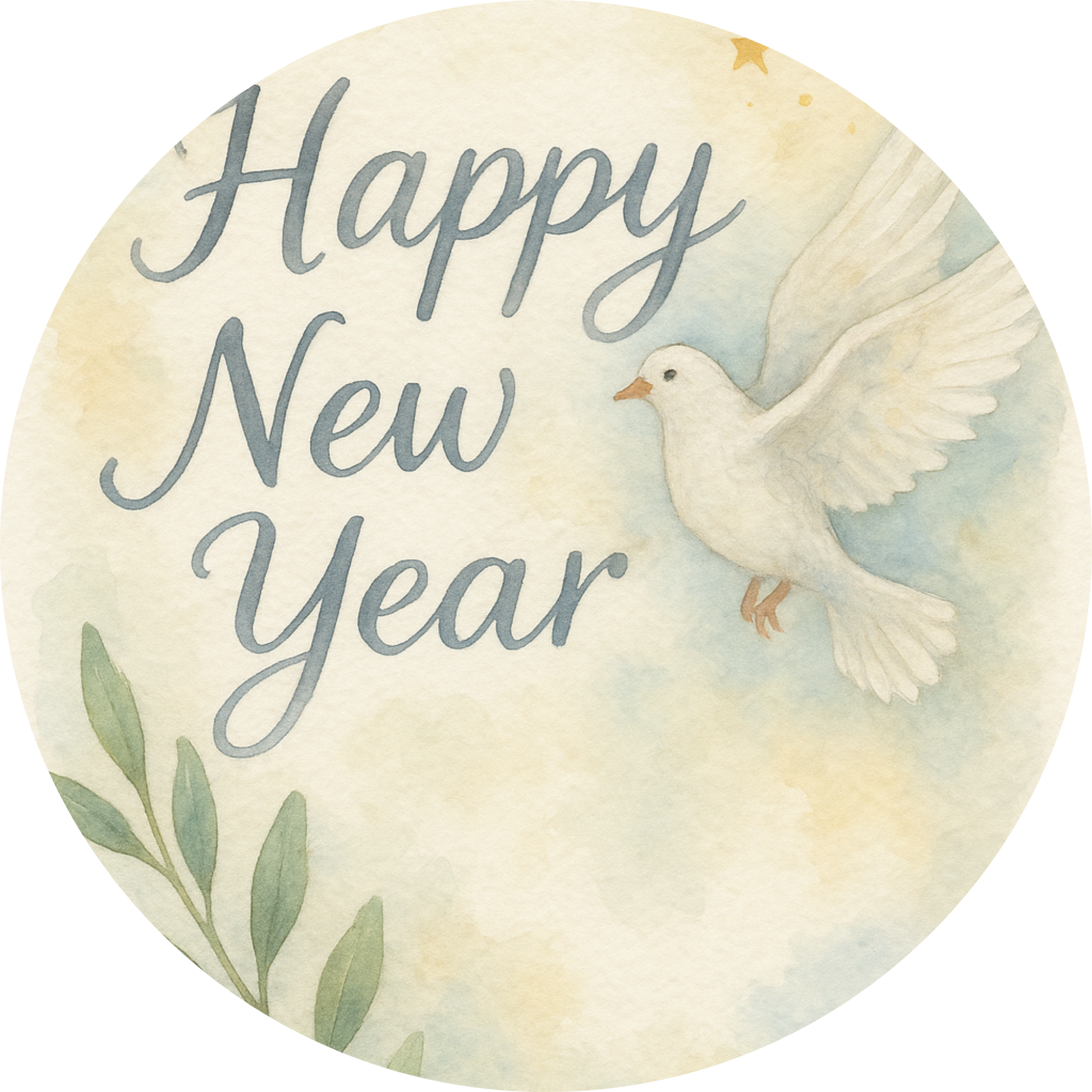 Tortenaufleger „Silvester“ – Essbares Fondantbild (rund ∅ 20 cm) Mein Shop