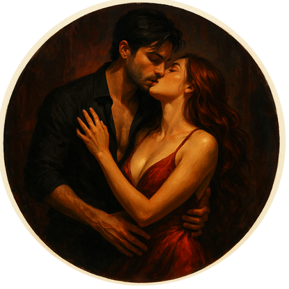 Tortenaufleger "Dark Romance & BookTok" – Essbares Fondantbild (rund ∅ 20 cm) Mein Shop